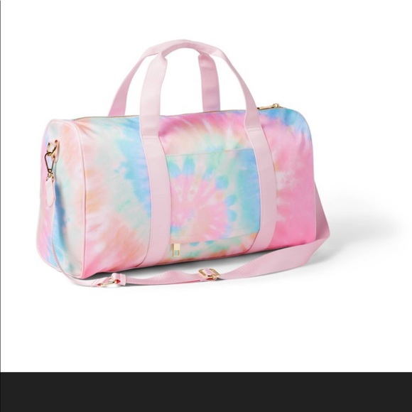 NWT Stoney Clover Lane x Target Rainbow Tie-Dye Duffel Bag - Picture 2 of 5